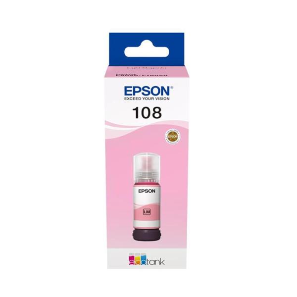 Epson EcoTank 108 C13T09C64A Açık Kırmızı Orijinal Mürekkep