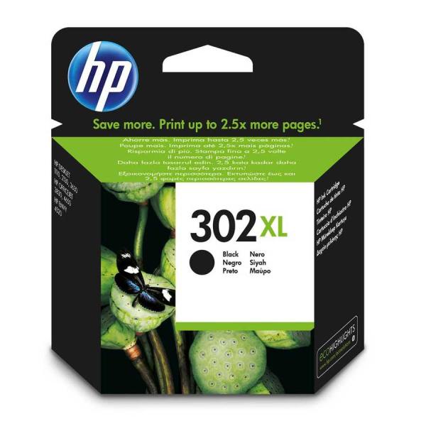 HP 302XL F6U68AE Siyah Yüksek Kapasiteli Orijinal Kartuş