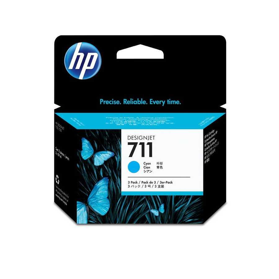 HP 711 CZ134A Mavi Orijinal Kartuş 3'lü Set