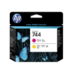 HP 744 F9J87A Kırmızı Sarı Orijinal Baskı Kafası