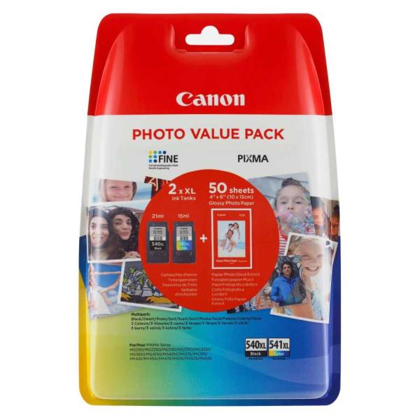 Canon PG-540XL 5224B001 Siyah CL-541XL 5226B001 Renkli 5224B013 Orijinal Kartuş Seti