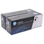 HP 12A Q2612AF Siyah Orijinal Toner 2'li Set