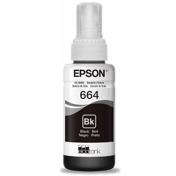 Epson EcoTank 664 C13T66414A Siyah Orijinal Mürekkep